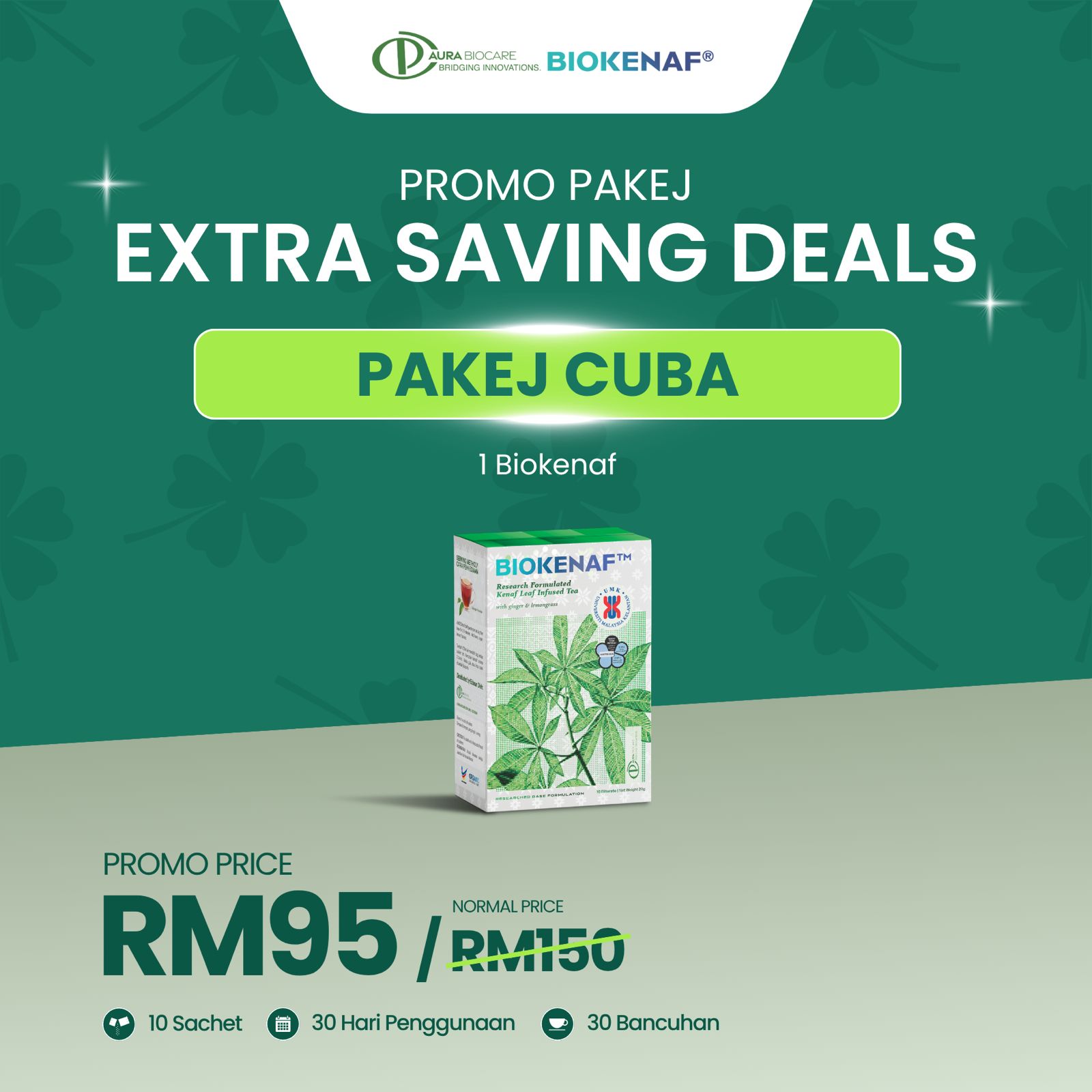 Pakej Cuba — 1 kotak Biokenaf